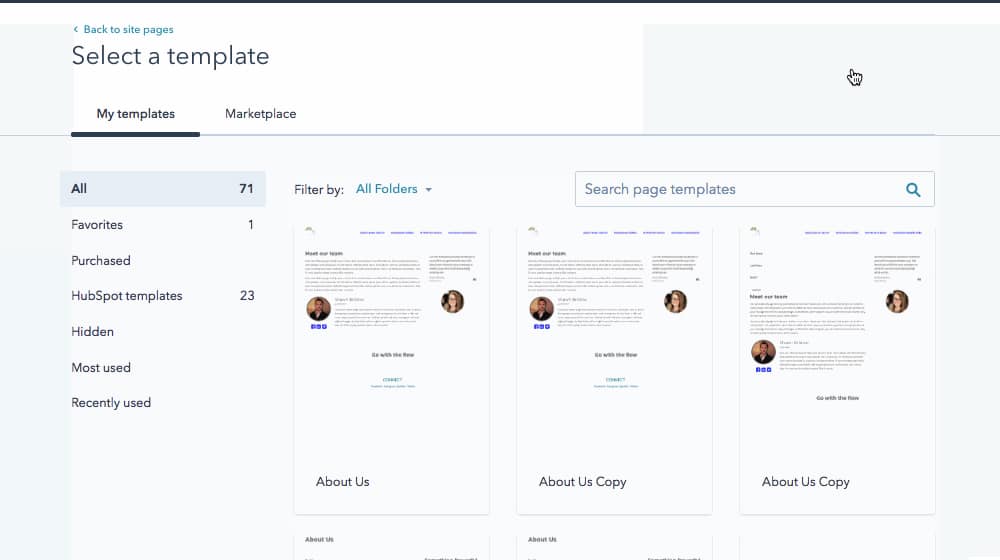 Creating A New Page In Hubspot