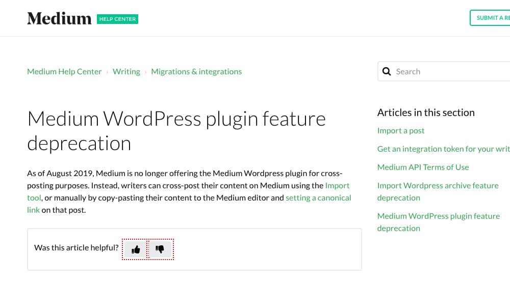 No Plugins For Medium