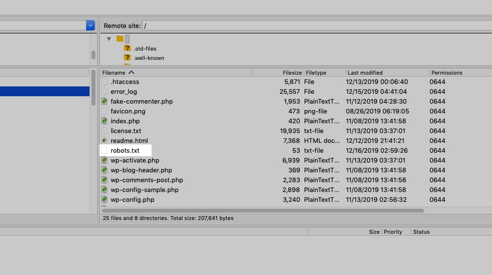 Robots.txt File In Ftp