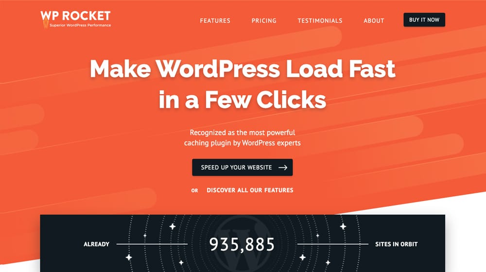 Wp Rocket Homepage