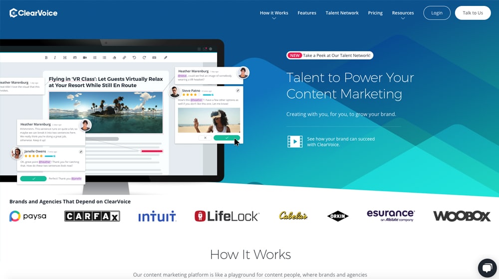 Clearvoice Homepage