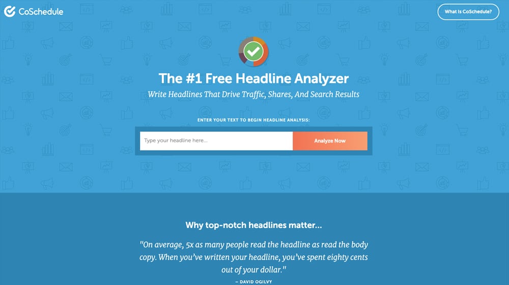 Coschedule Homepage