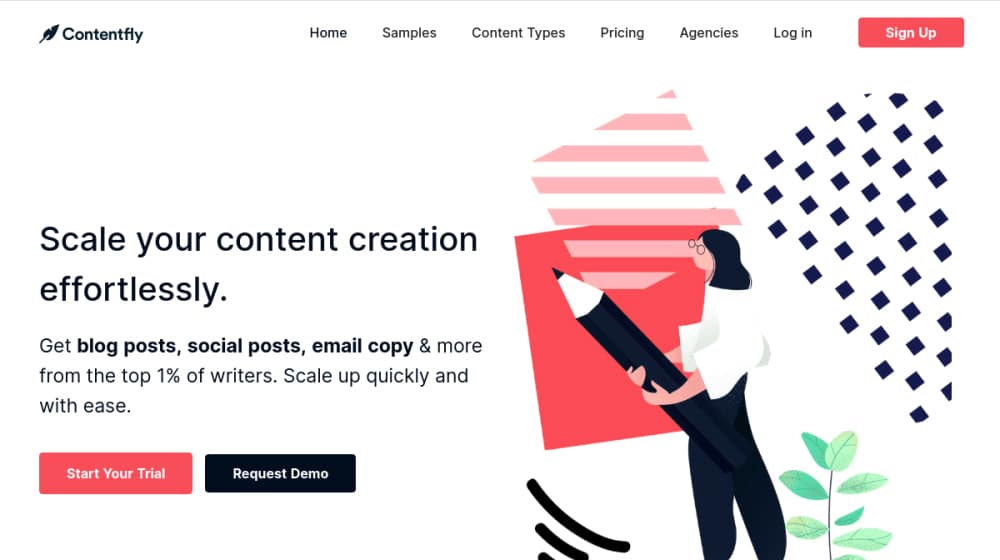 Contentfly Homepage