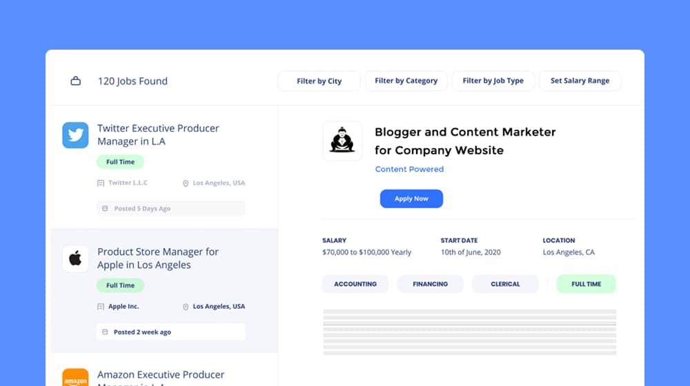Job Board Listings For Bloggers
