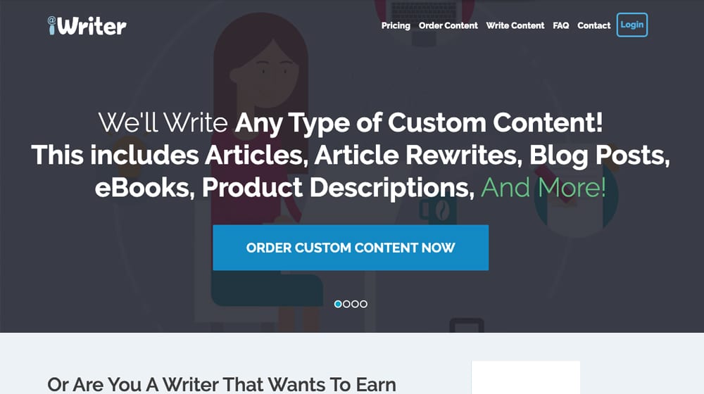 Iwriter Homepage