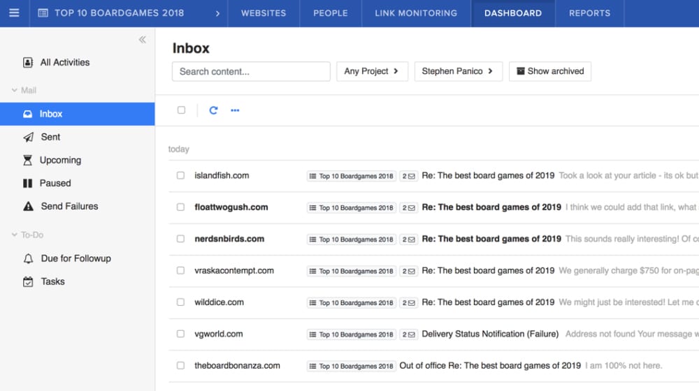 Buzzstream Homepage
