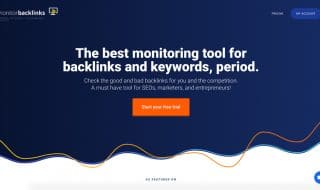 Monitor Backlinks Homepage