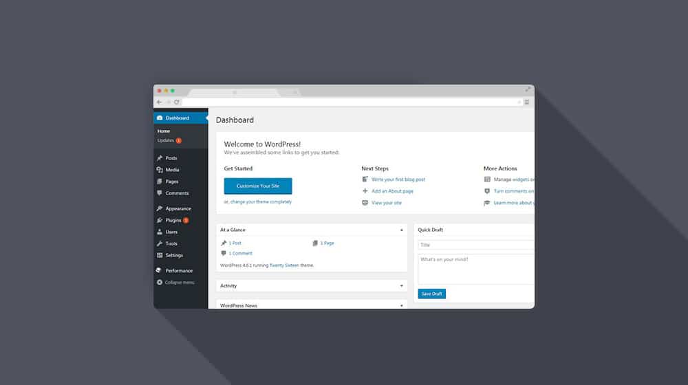 Wordpress Dashboard