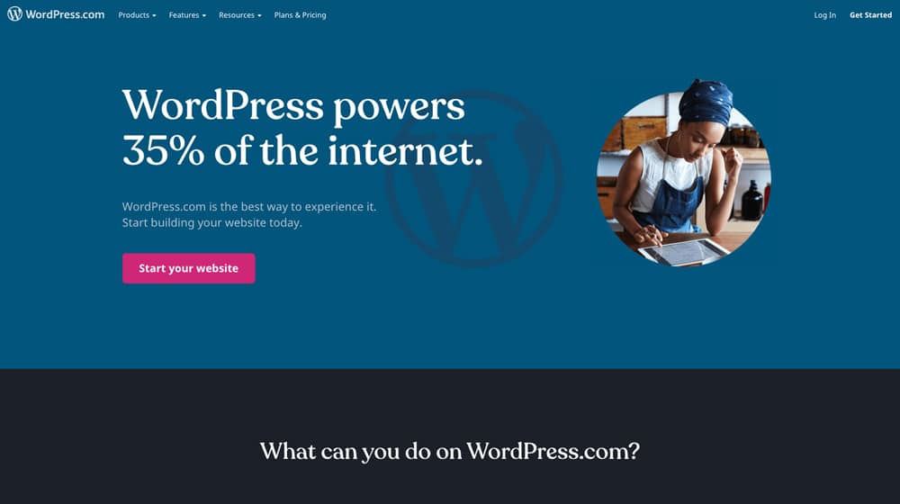 Wordpress.com Homepage