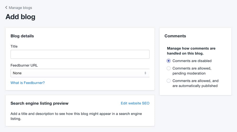 Adding A Blog To Shopify