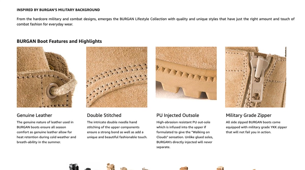 Description In Products