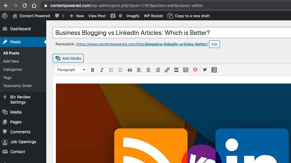 Writing For Business Blog