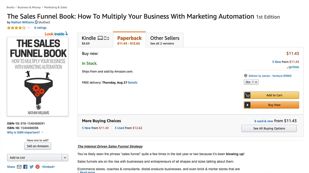 Book On Sales Funnels