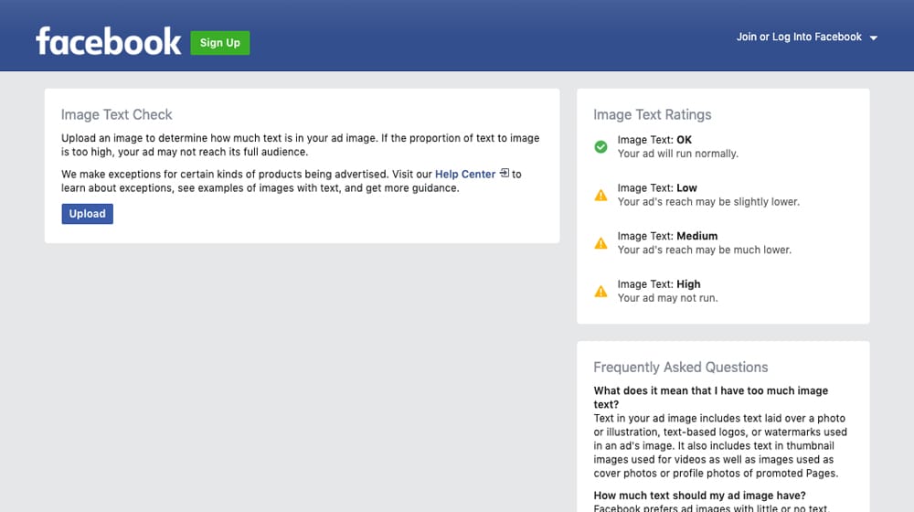Image Text Checker On Facebook