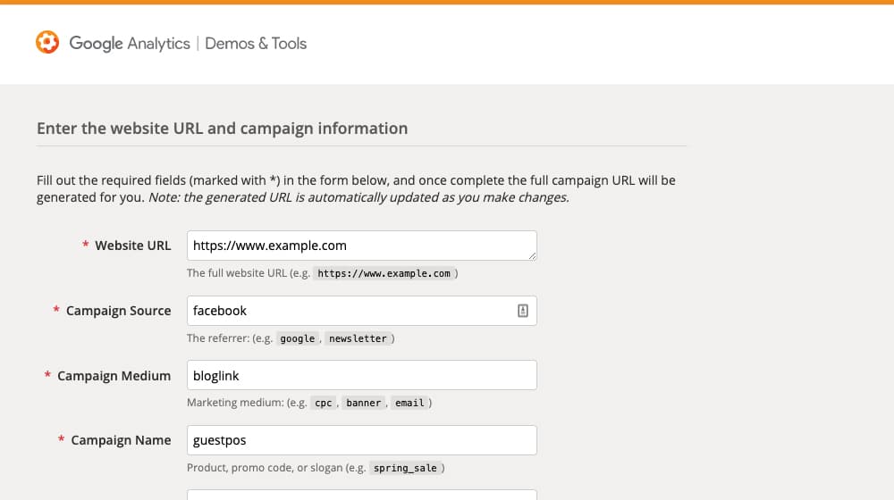 Creating A Utm Paramater