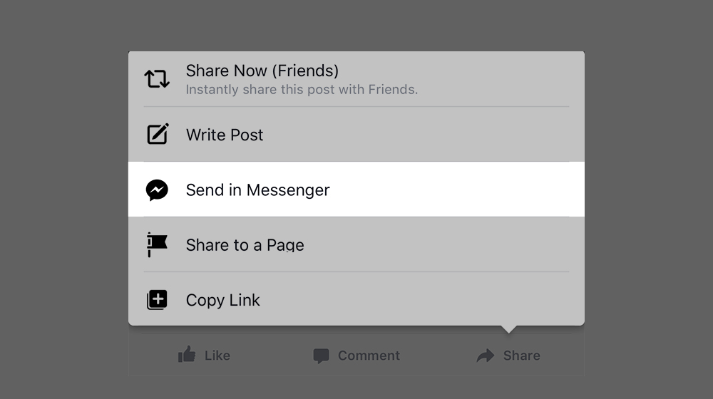 Sharing To Messenger