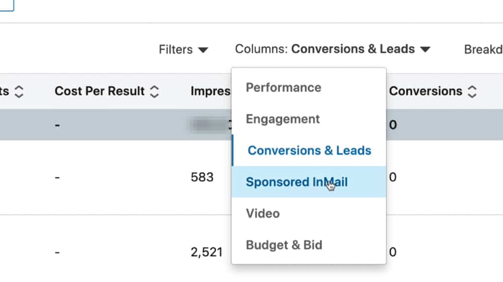 Sponsored Inmail