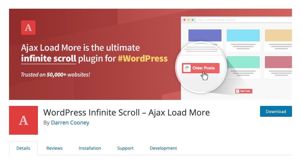 Wordpress Infinite Scroll
