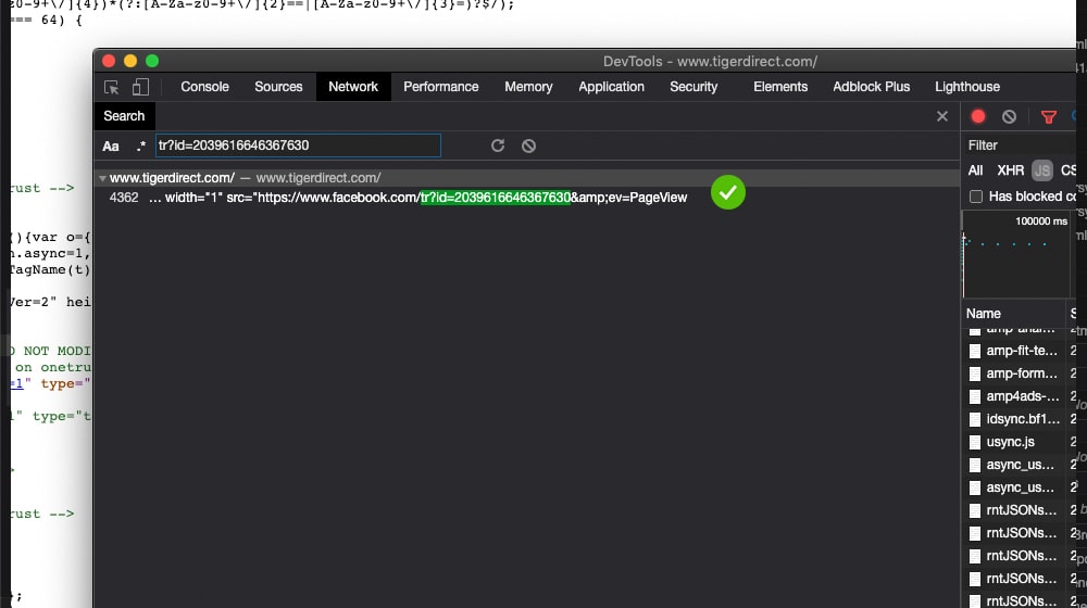 Code In Network Tab