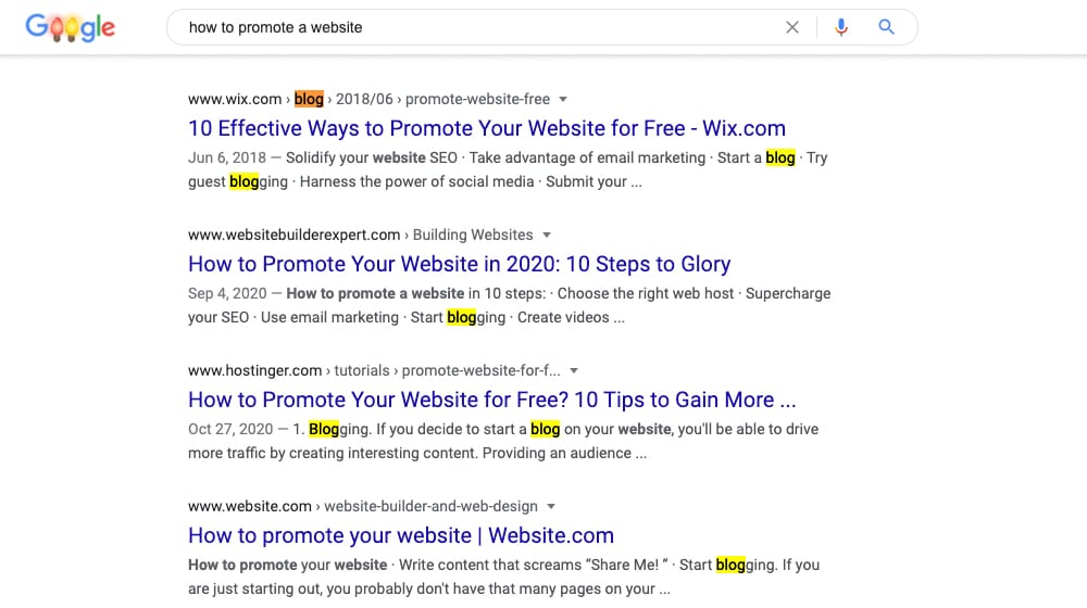 Promote A Website With Blogging