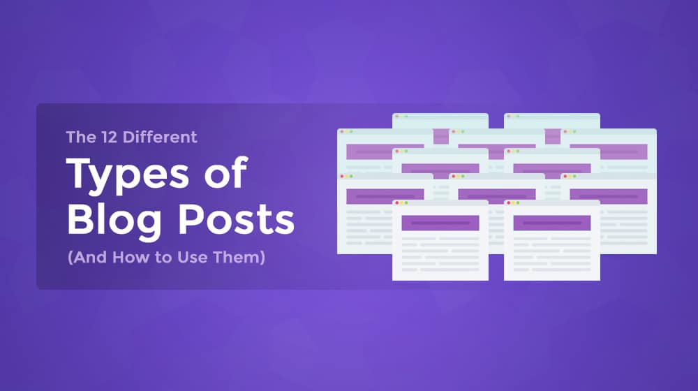 Types Of Blog Posts