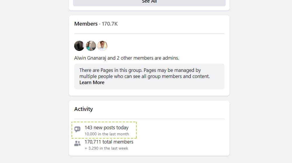 Number Of Posts Per Day