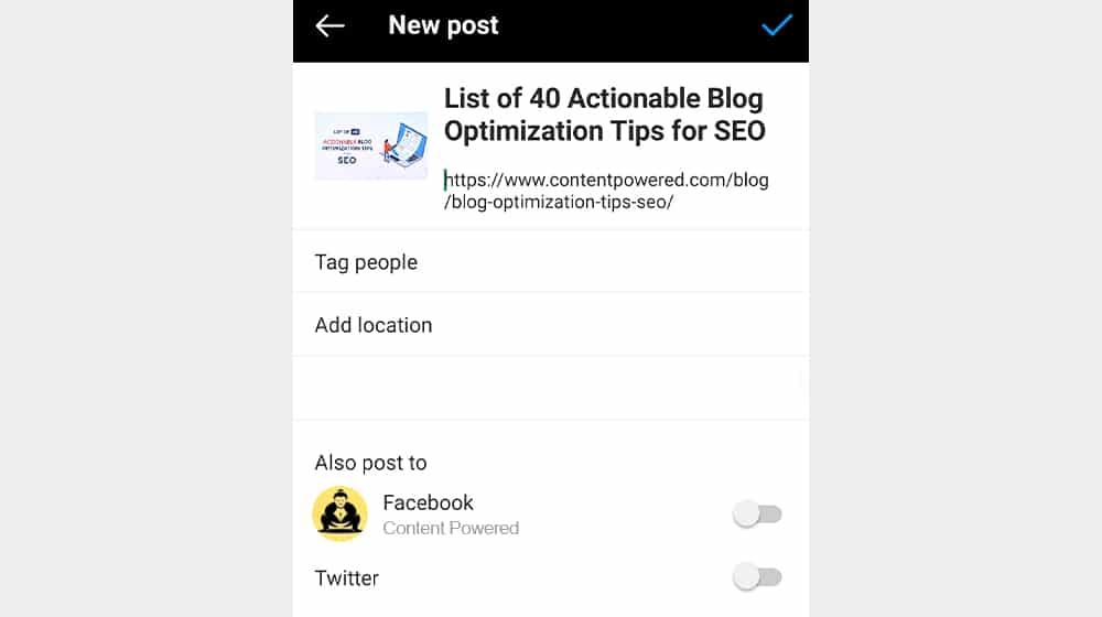 Linking Post On Ig