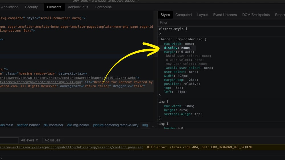Hidden Image In Css