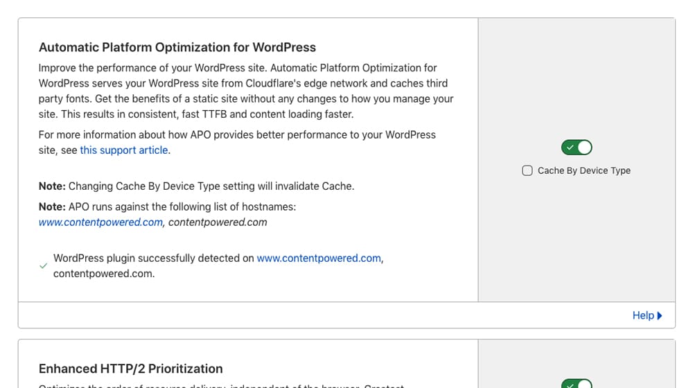 Apo Setting On Cloudflare