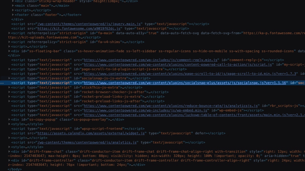Social Snap Javascript