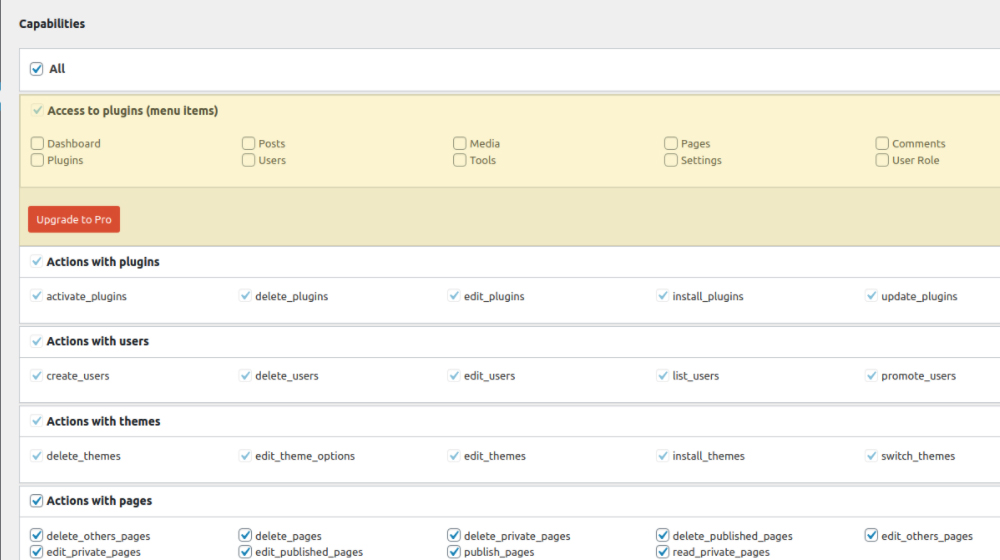 Wordpress Roles And Capabilities Plugin