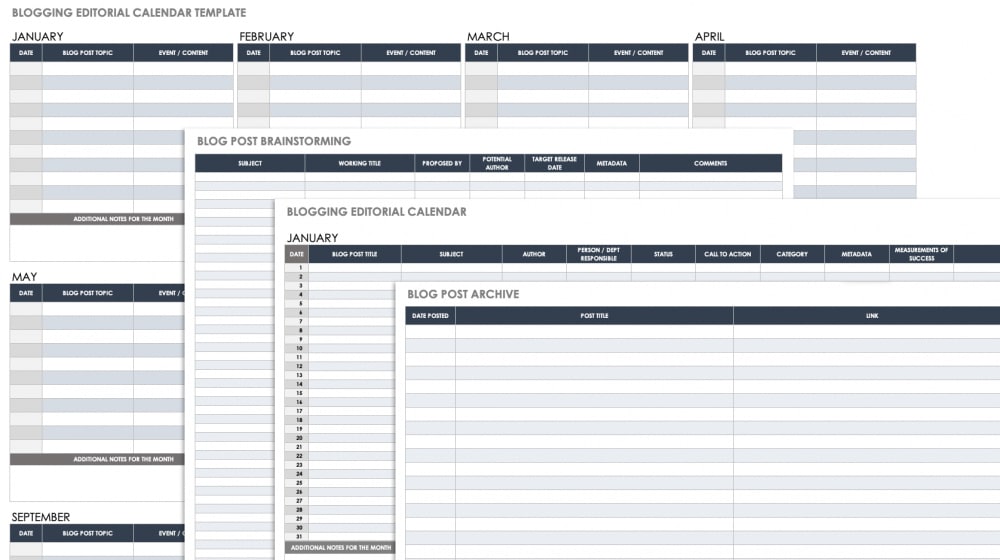 Smartsheets Content Calendar Download