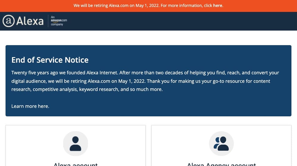 Alexa End Of Service
