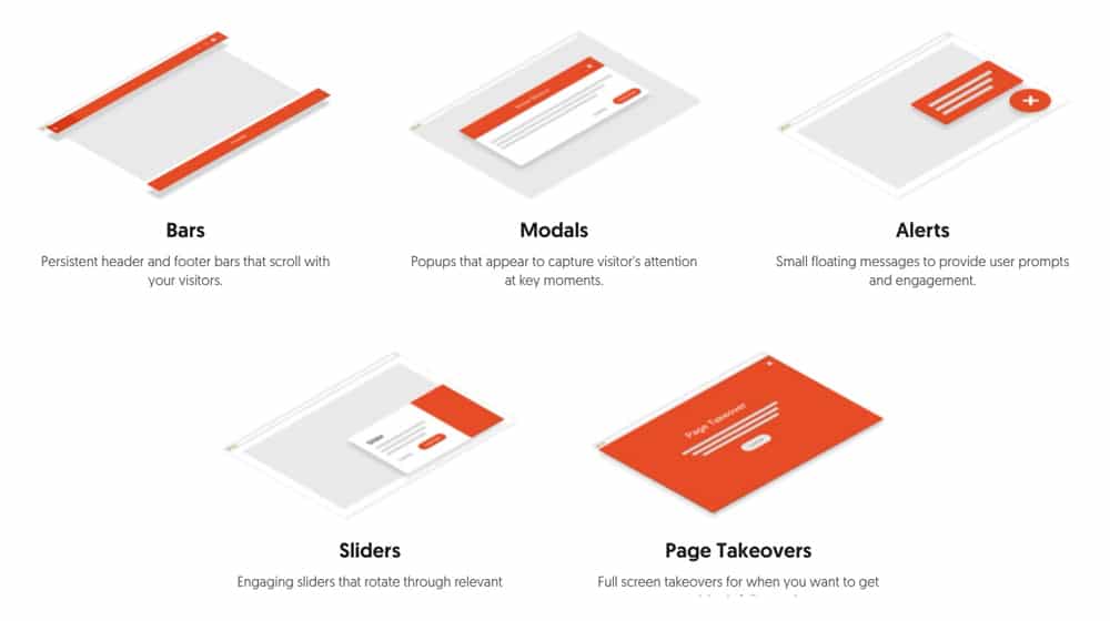 Types Of Hellobar Popups