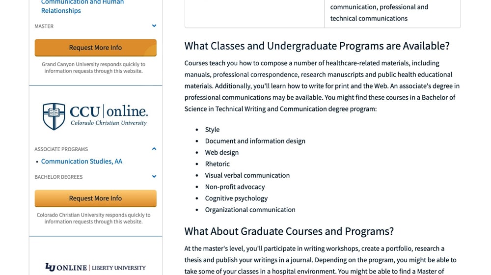 Classes And Undergrad Examples