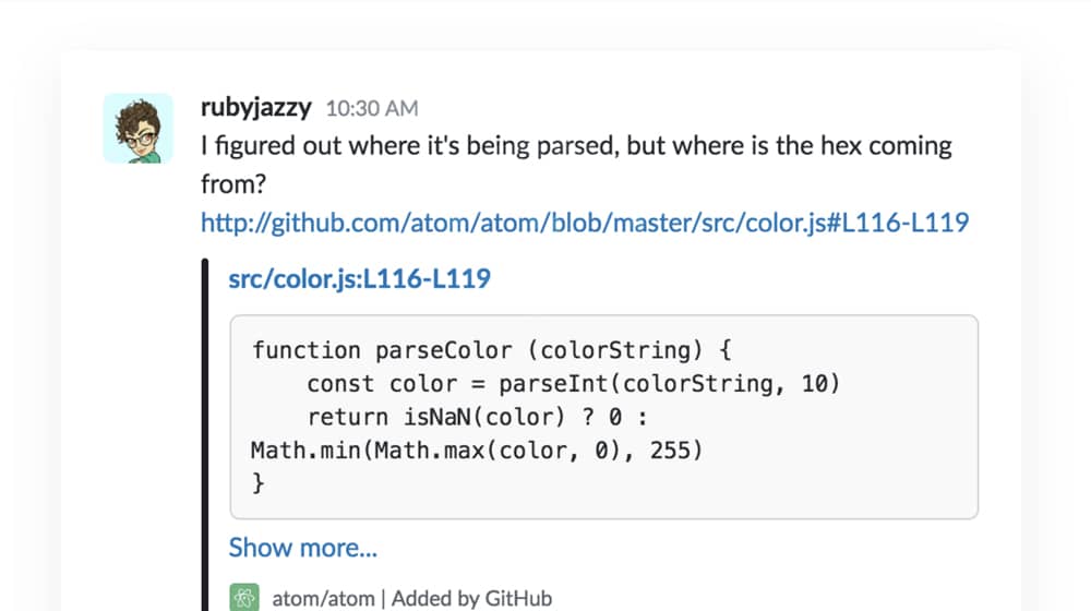 Example Slack Communication For Technical Content
