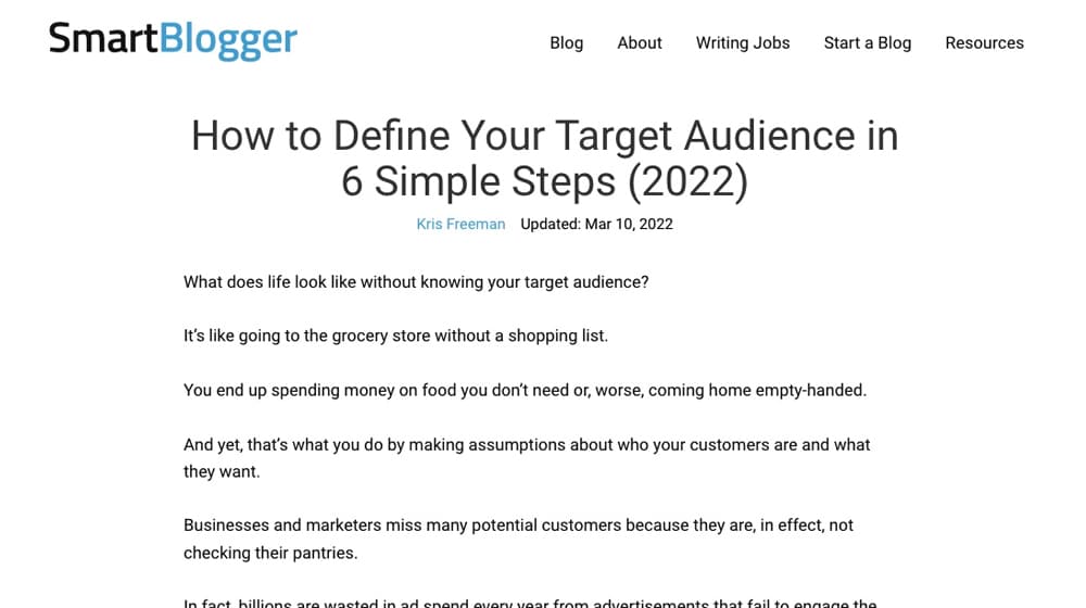 Smartblogger Blog Post