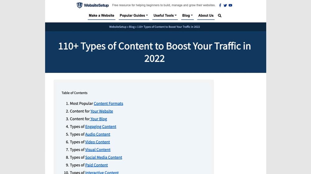 Websitesetup Guide