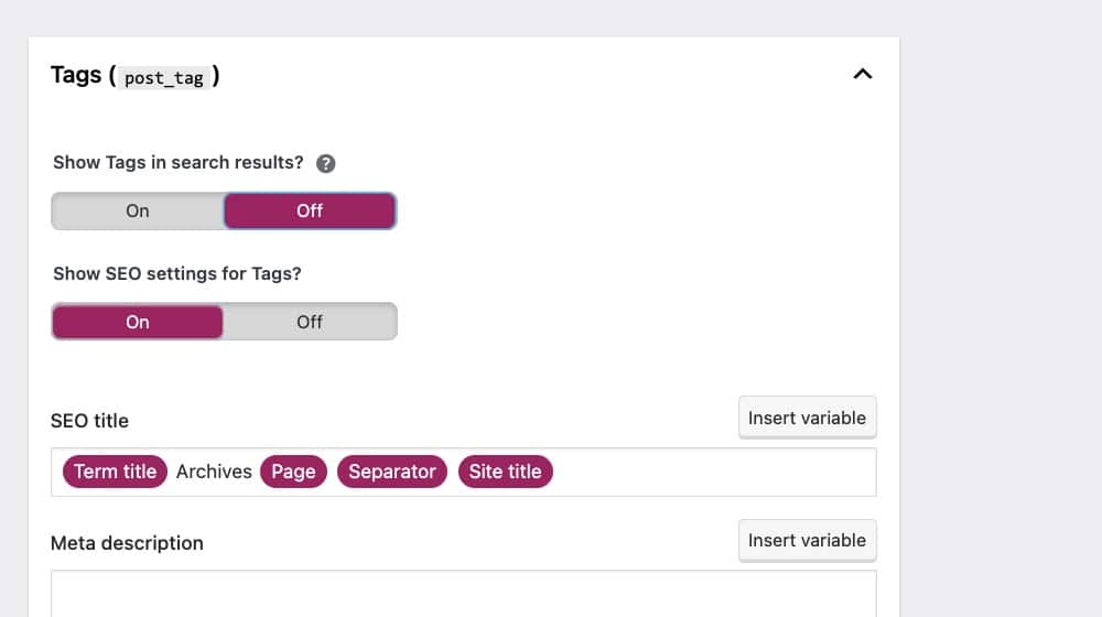 Wordpress Post Tags