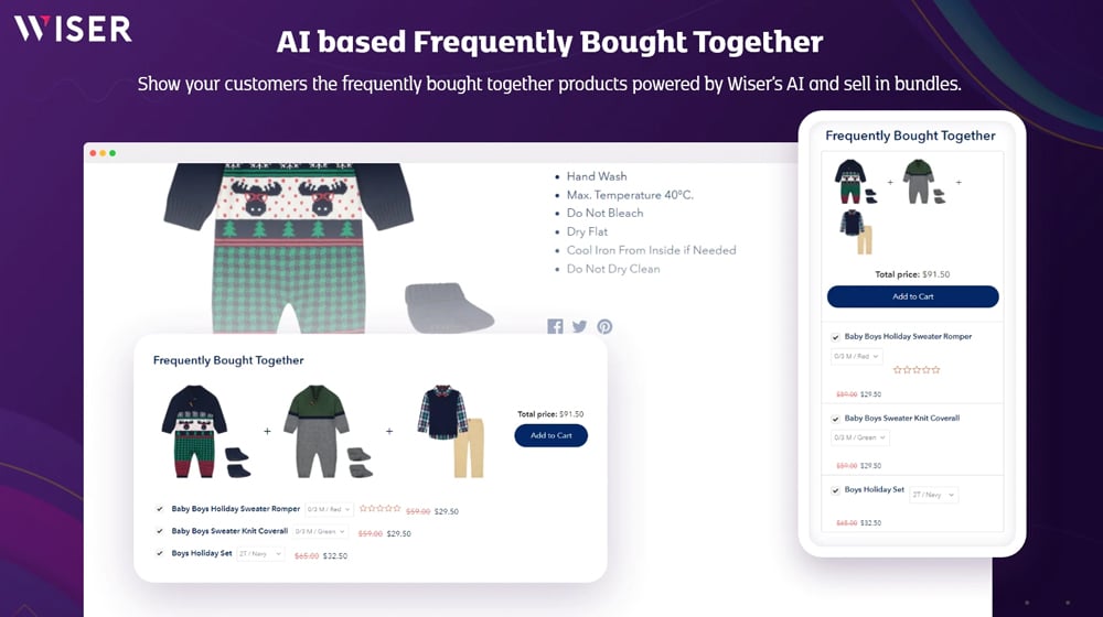 Wiser Frequently Bought Together App