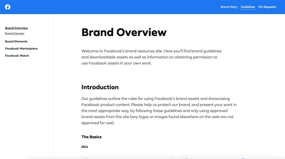Facebook Brand Guidelines