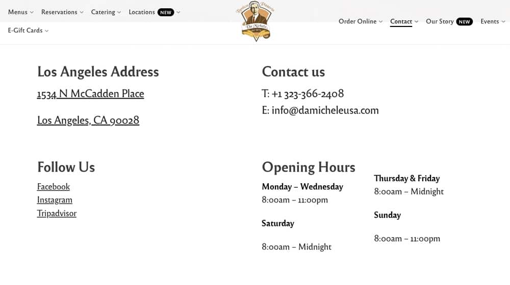 Nap Phone Address Example