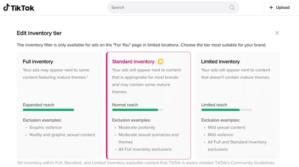 Tiktok Ads Inventory