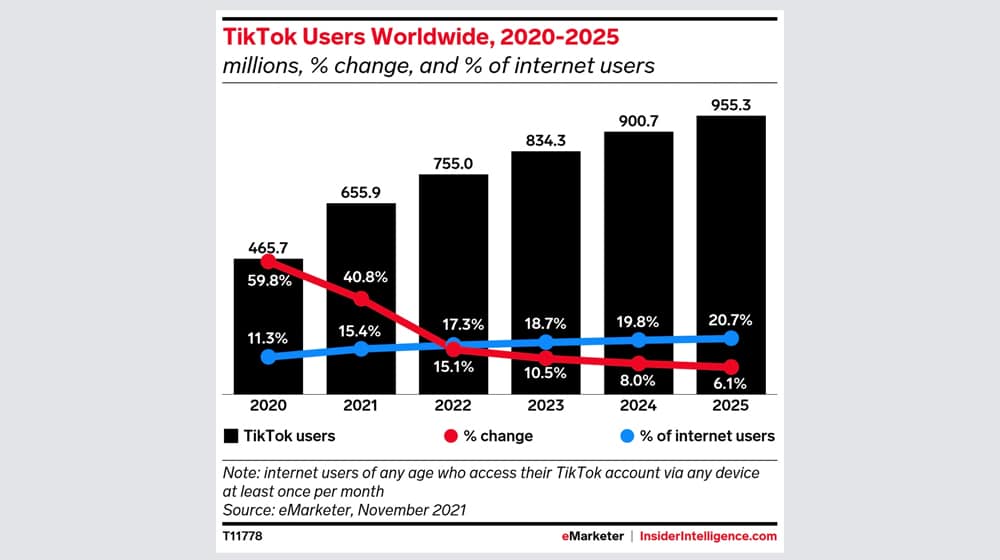Tiktok Users Worldwide
