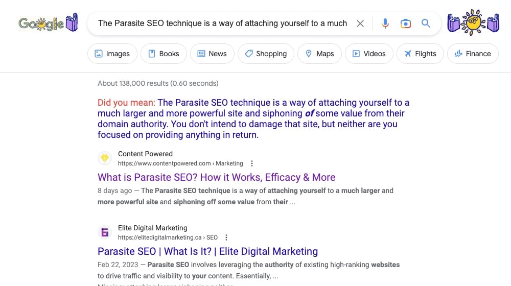 Using Google For Plagiarism Searches