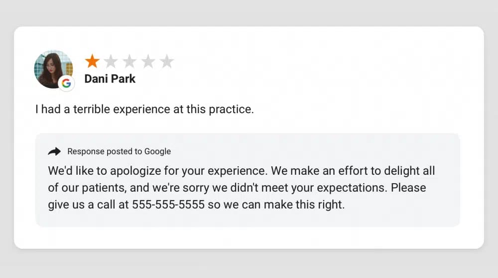 Responding To A Negative Review