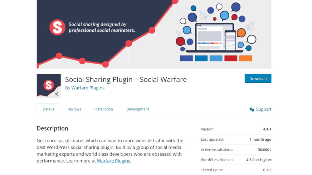 Social Warfare Plugin
