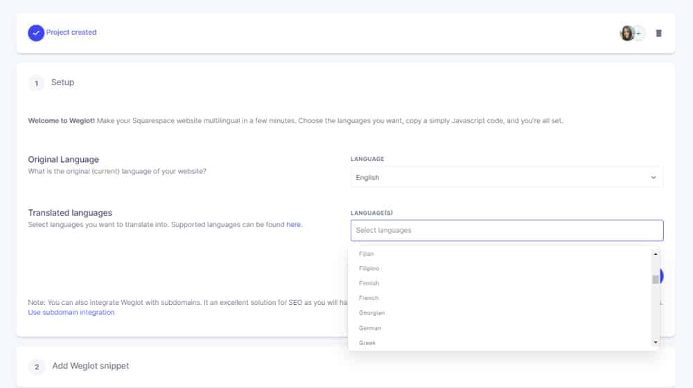 Weglot Translation Plugin