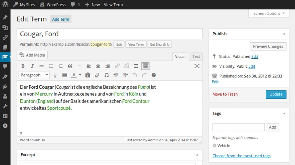Encyclopedia Glossary Wiki For Wordpress