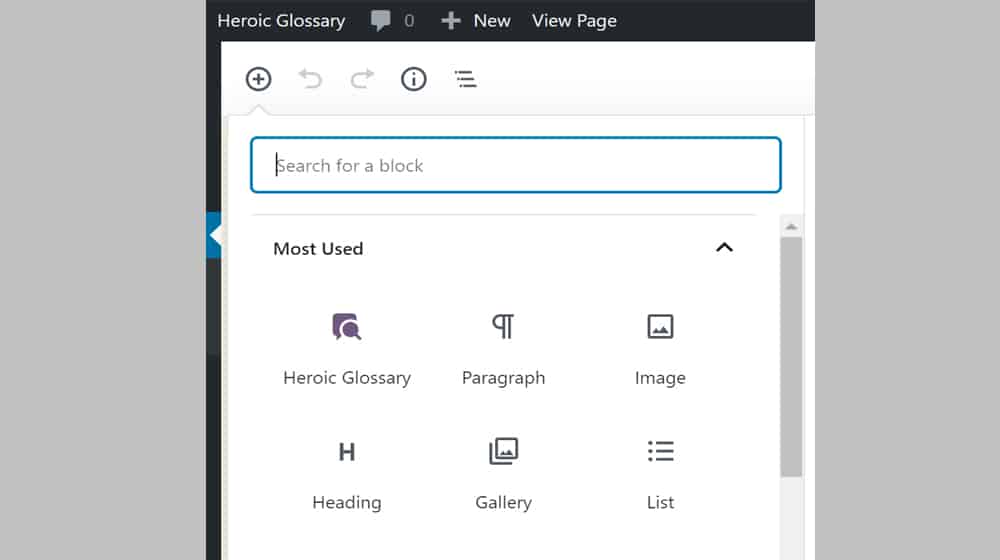 Heroic Glossary